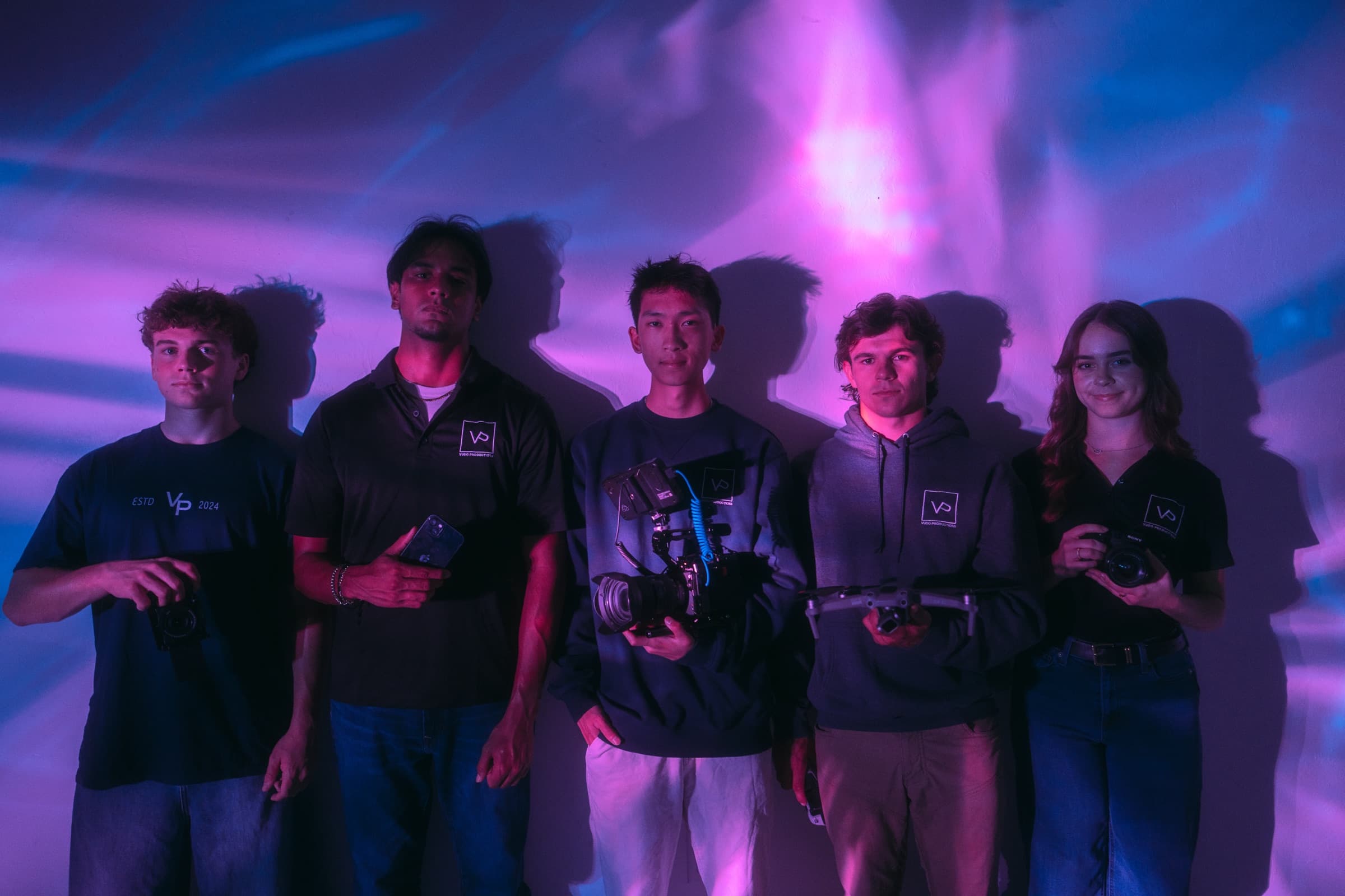 The VUDO Productions team on location in Oklahoma City